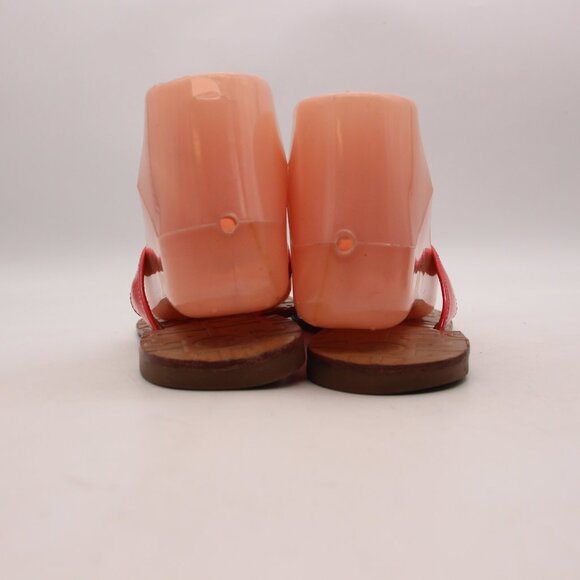 Tory Burch Thora Women's Size 7 M Red Patent Leather Flip Flop Flat Sandals - Picture 5 of 11